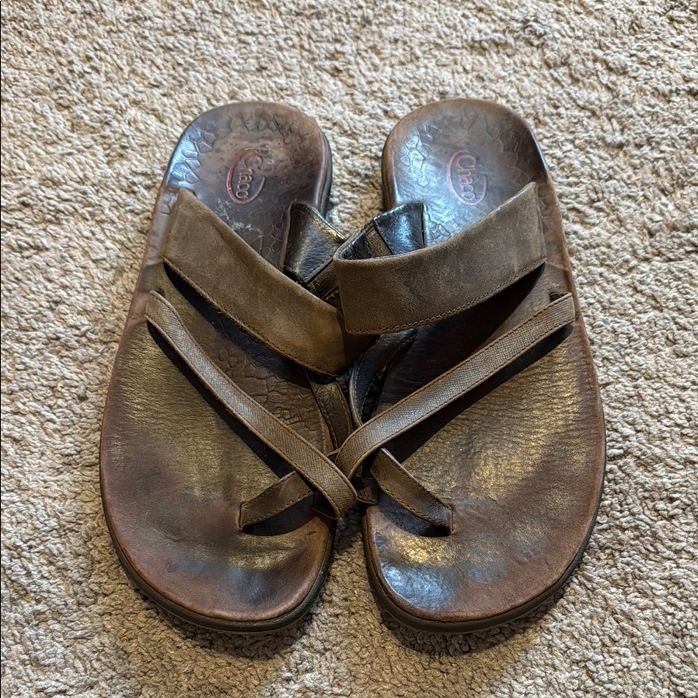 Chaco Brown Leather Sandals